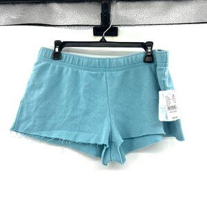 NWT Pacific Sunwear Aqua Logo Spell Out Shorts Women's Large